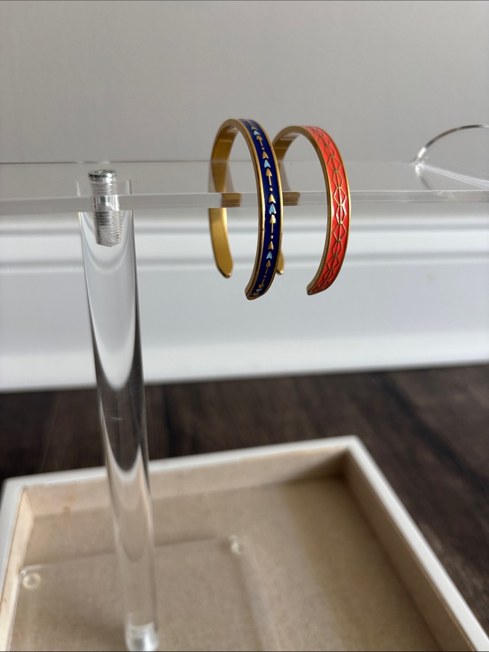 Stella & Dot Manchester Enamel Cuff Bracelet Set - Picture 2 of 10